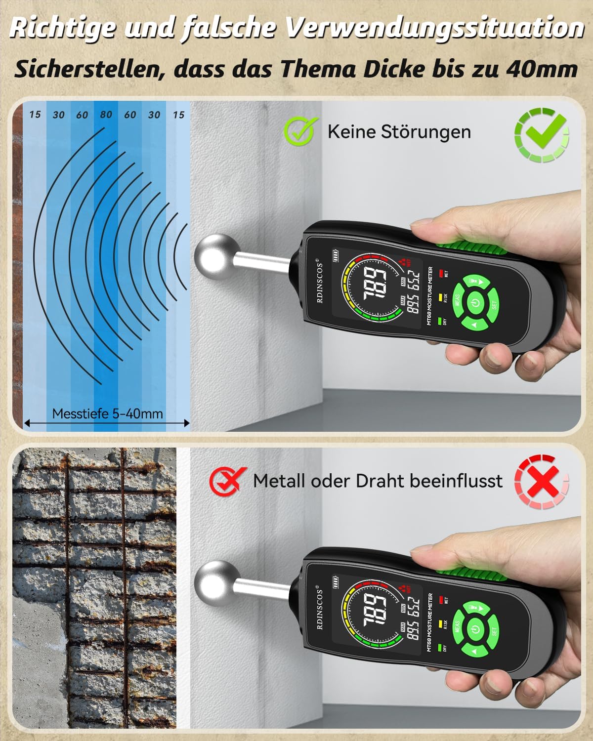 Moisture Meter, Kugelform