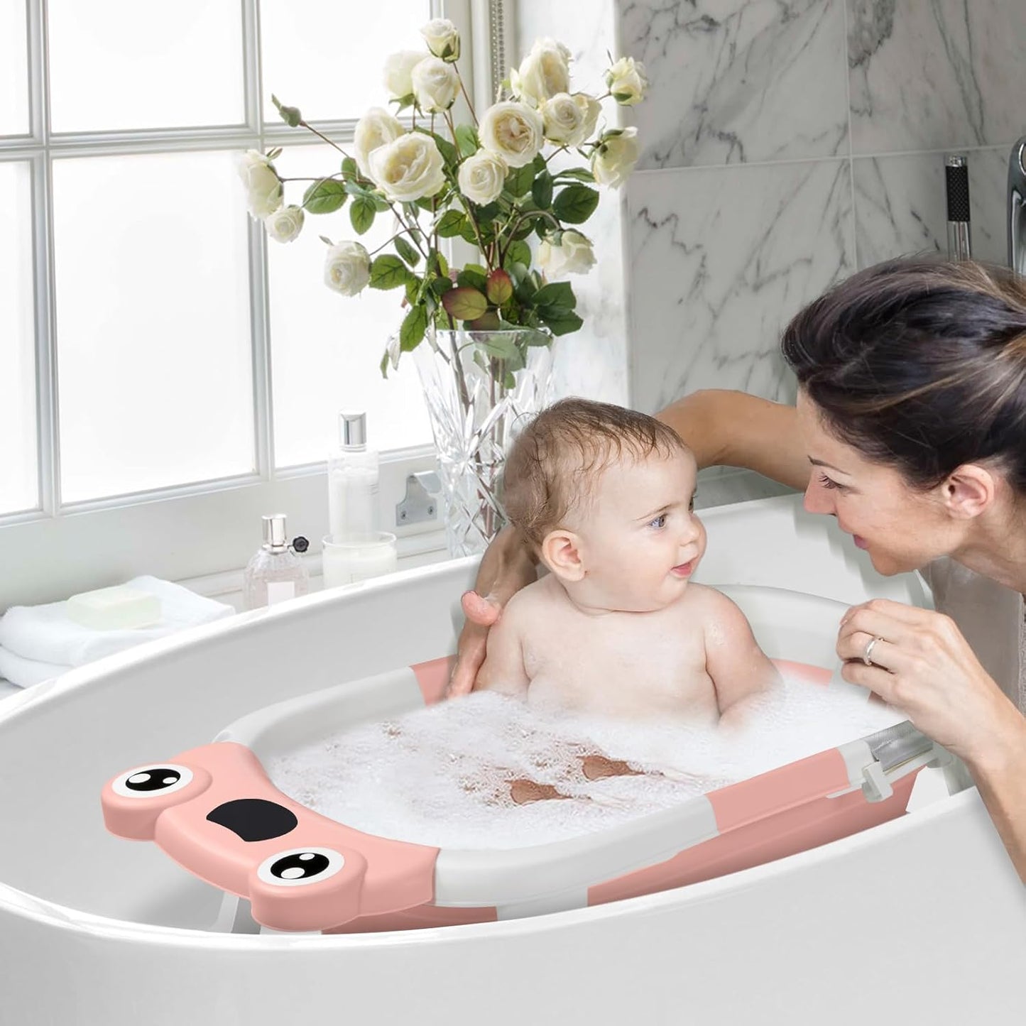 Faltbare Babybadewanne, Rosa