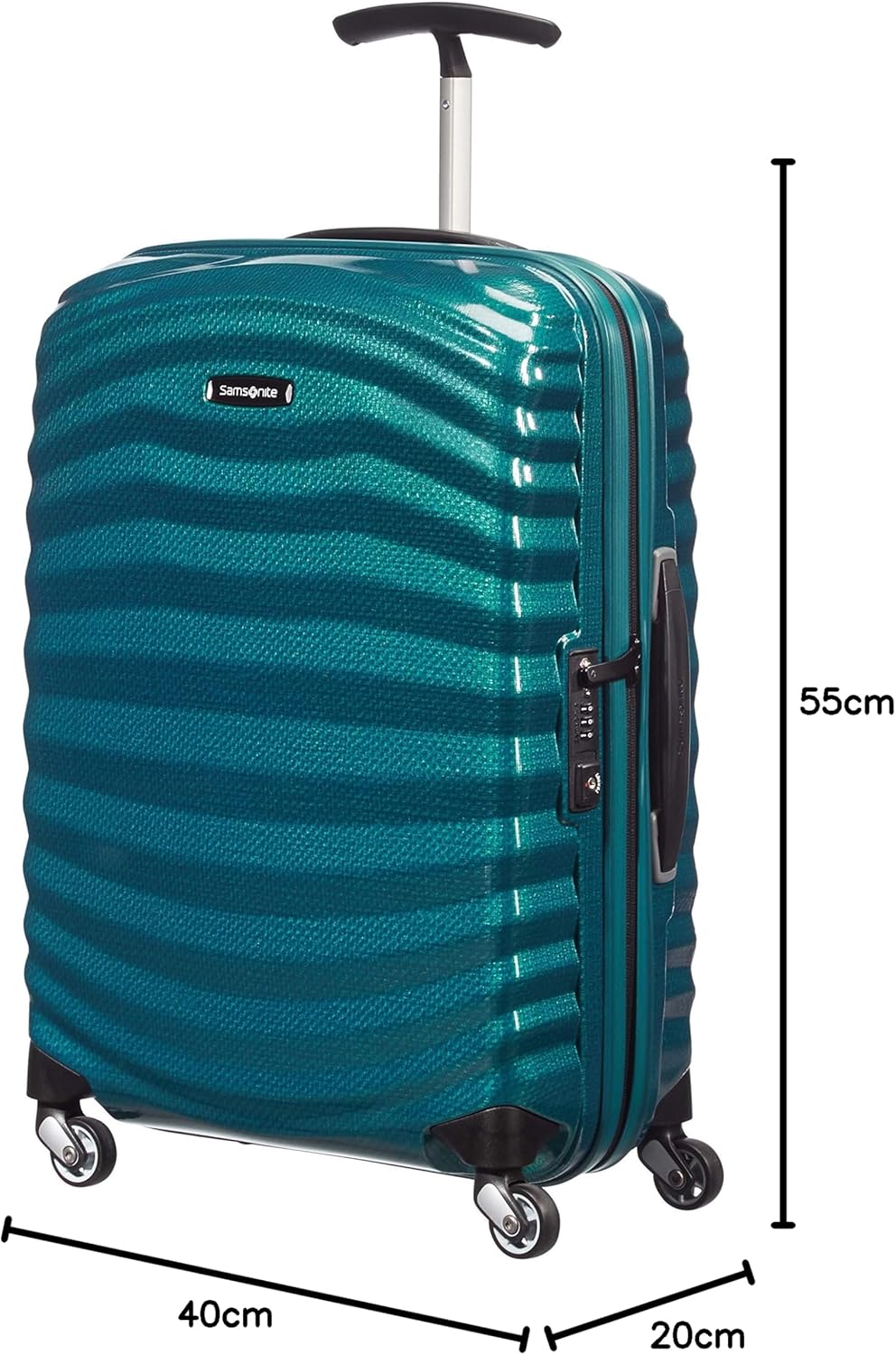 Lite-Shock Handgepäck, Petrol Blue Spinner S - 55cm - 36 L