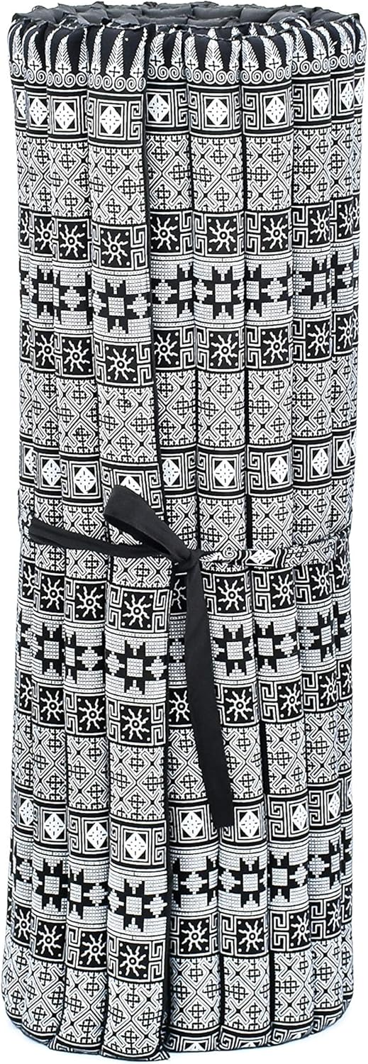 Rollbare Thaimatte, 190x100 cm, L: 190x100 cm Cbt4 - Schwarz