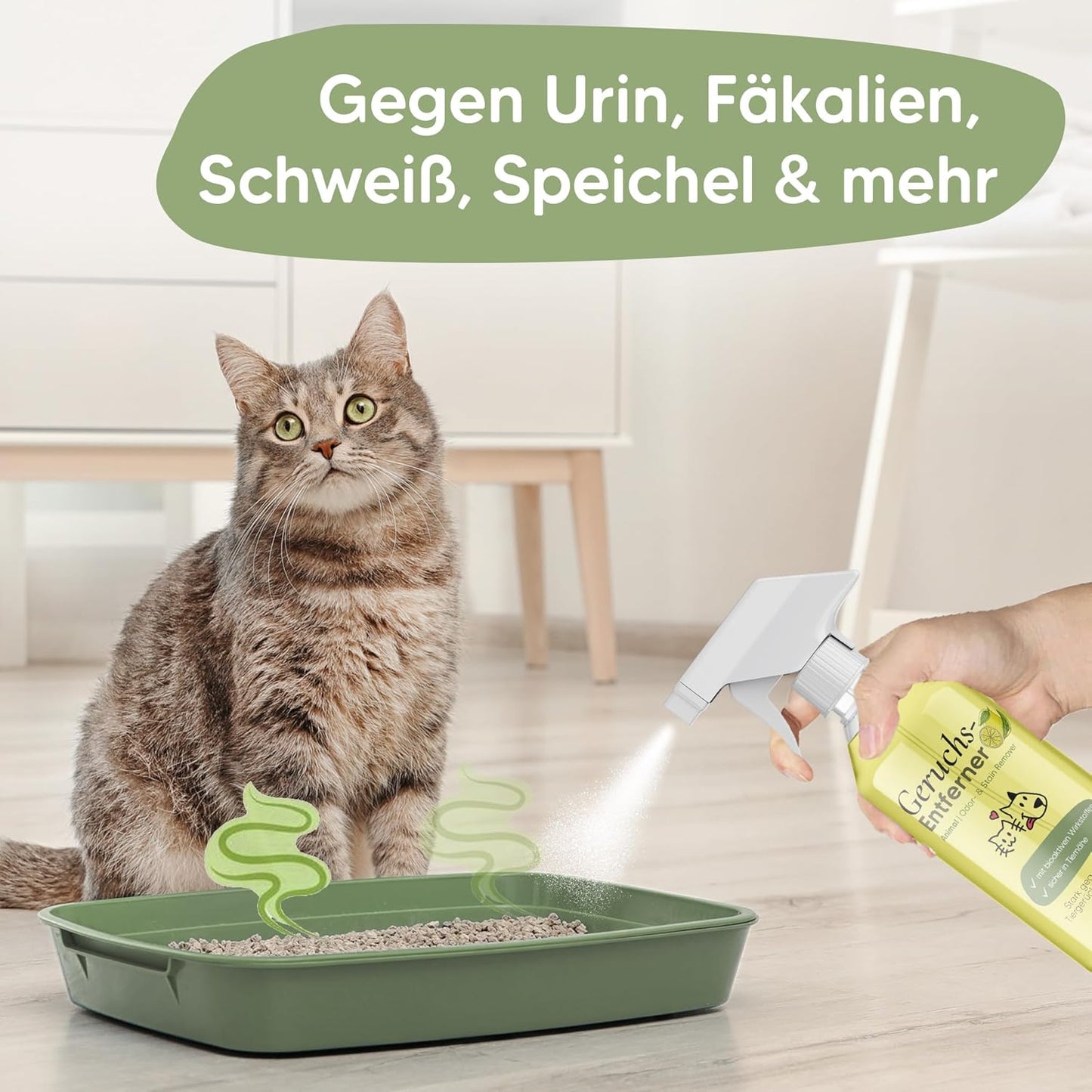 Tier-Geruchsneutralisierer & Enzymreiniger, 500 ml, 500 ml (1er Pack)