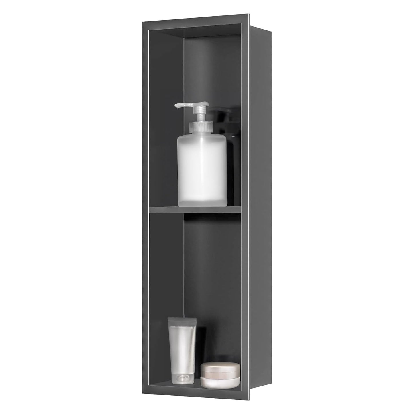 Duschnische mit Regal, 20×60cm Grau