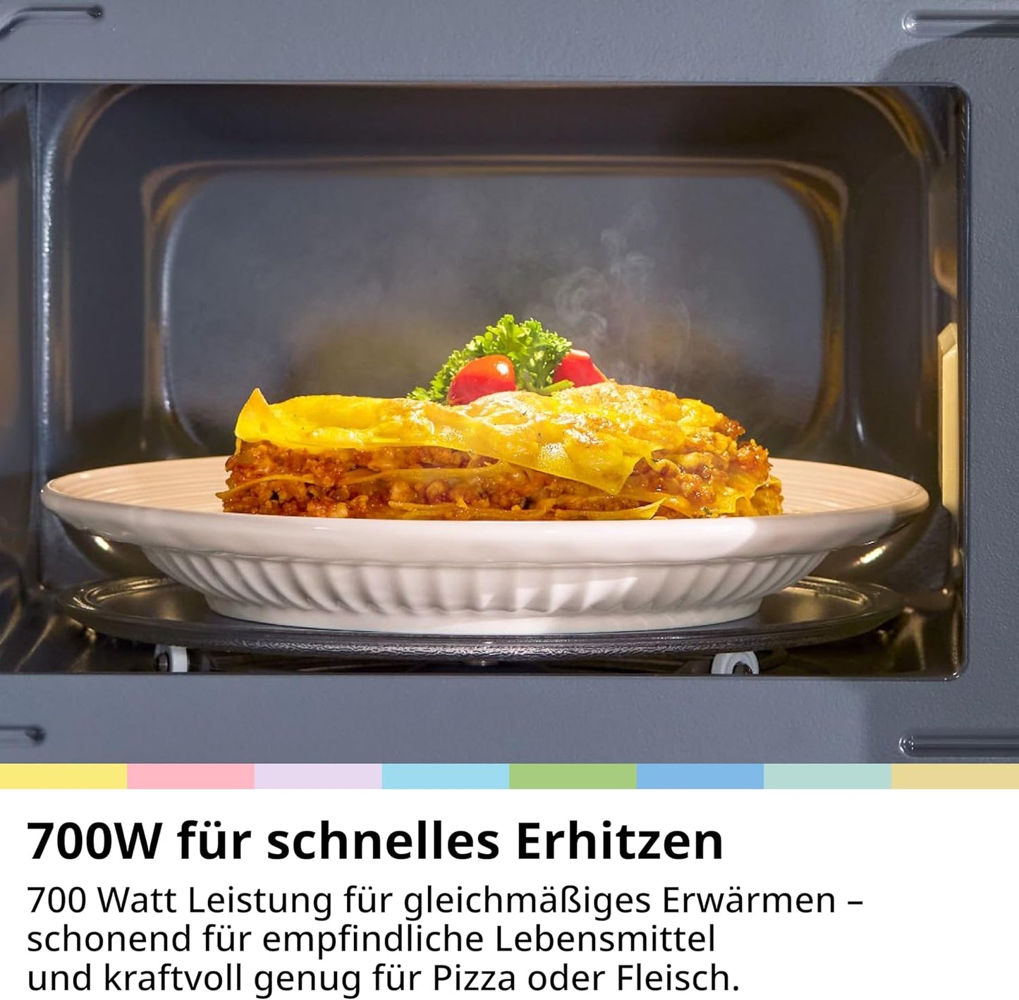 Kompakte Mikrowelle mit Auftaufunktion 20L, Mechanisch Schwarz 20L