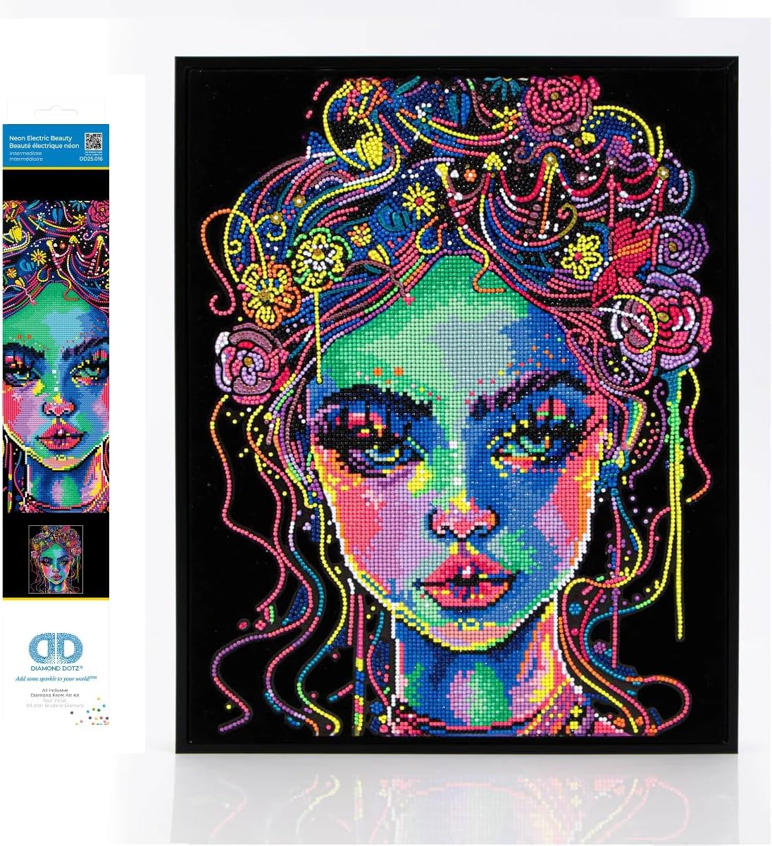 Diamond Painting Set, Neon Schönheit