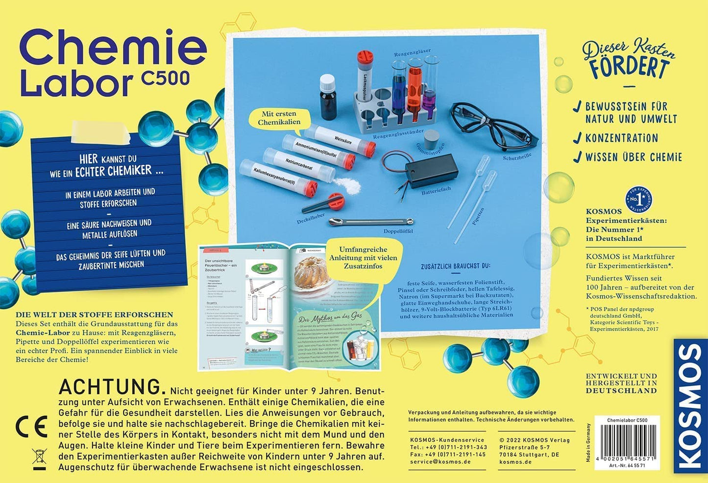 Chemielabor C500, Experimentierkasten, Aktuelles Modell