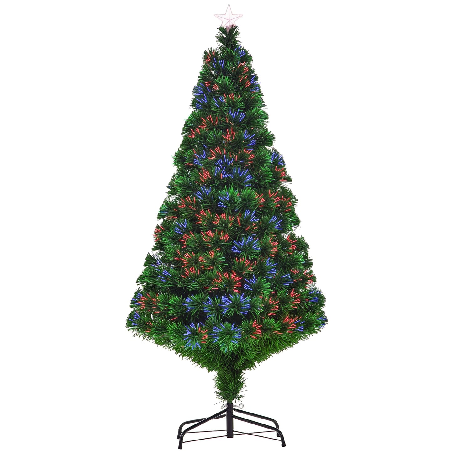 Künstlicher Weihnachtsbaum mit LED-Beleuchtung, Grün 150 cm