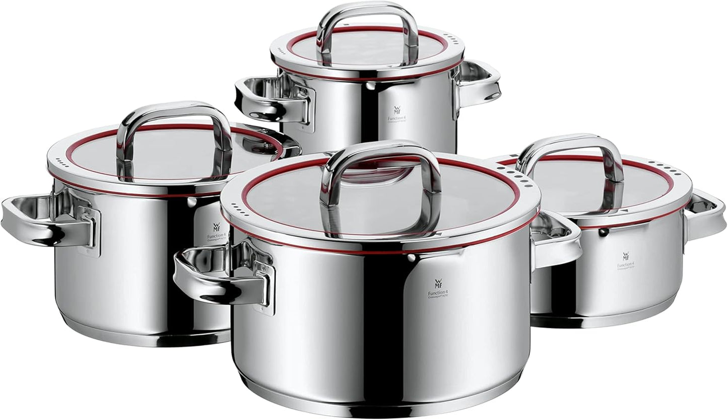 Function 4-teiliges Topfset mit Abgiessfunktion, Function – Topfset, 4-teilig