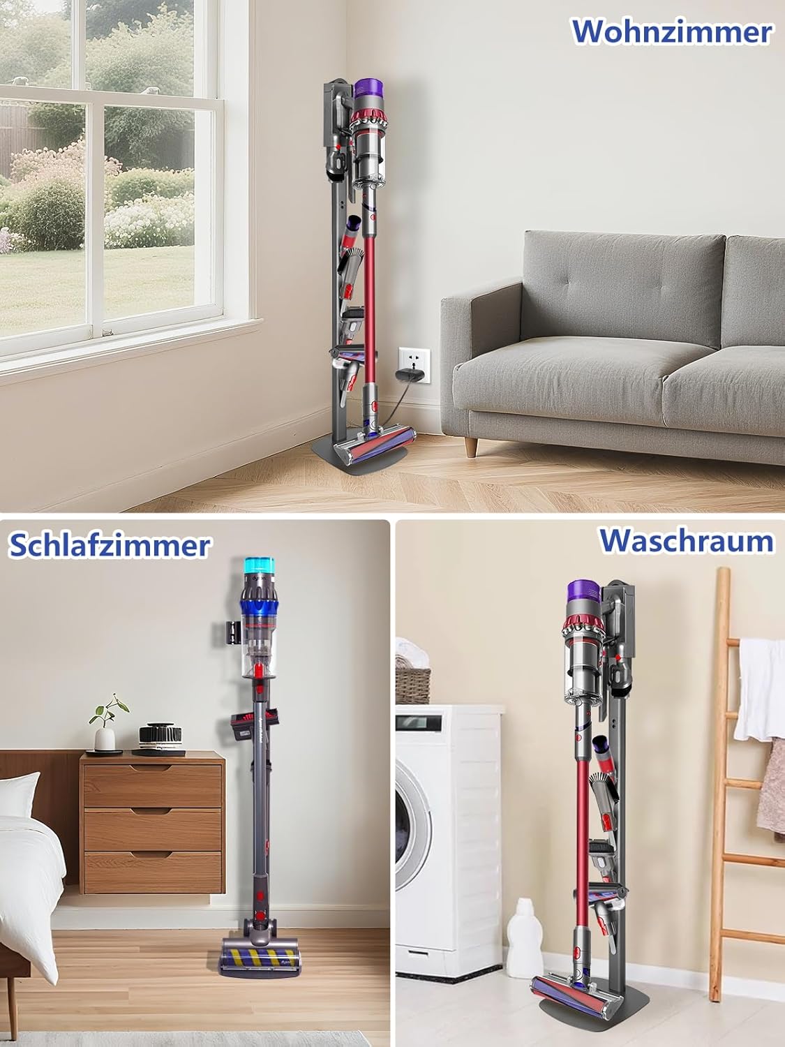 Staubsauger-Ständer für Dyson, Dunkelgrau