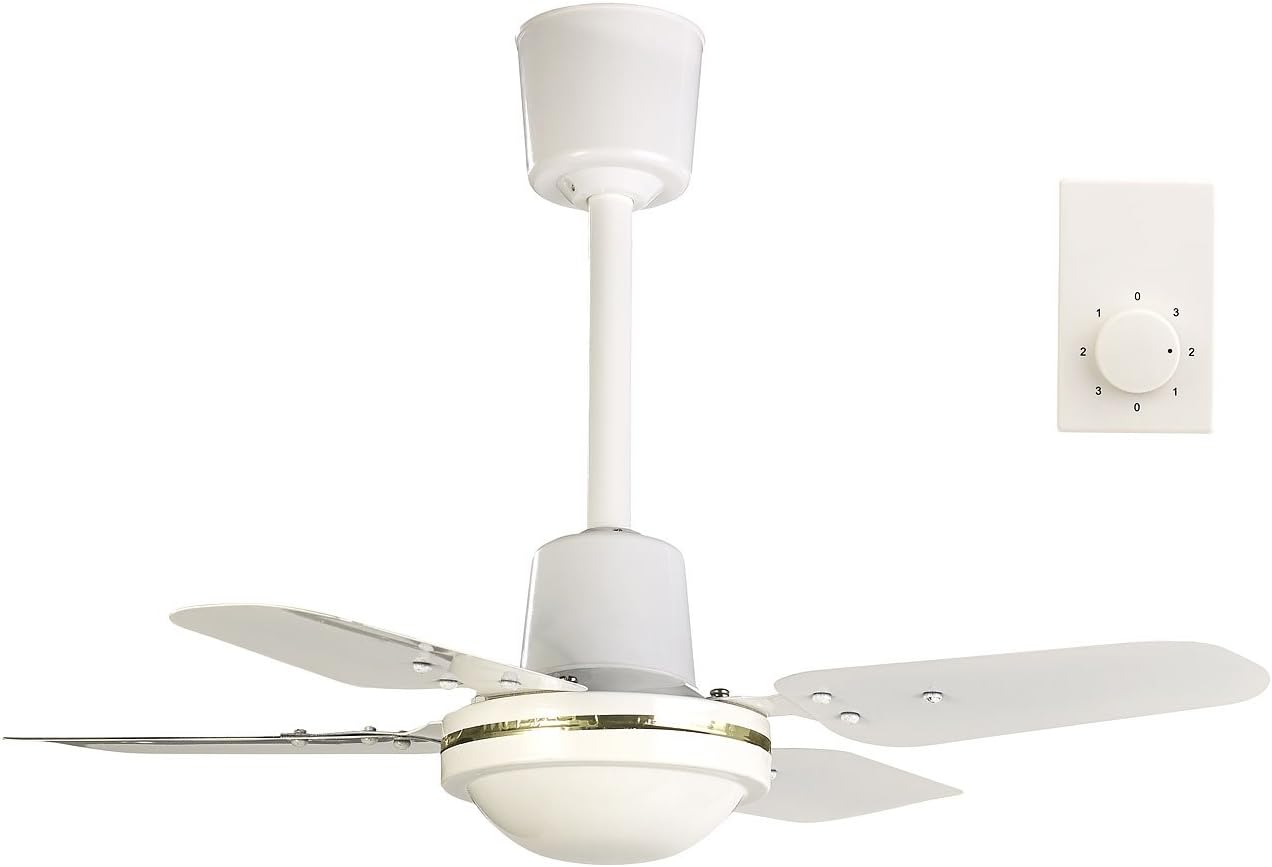 Kompakter Deckenventilator mit Fernbedienung