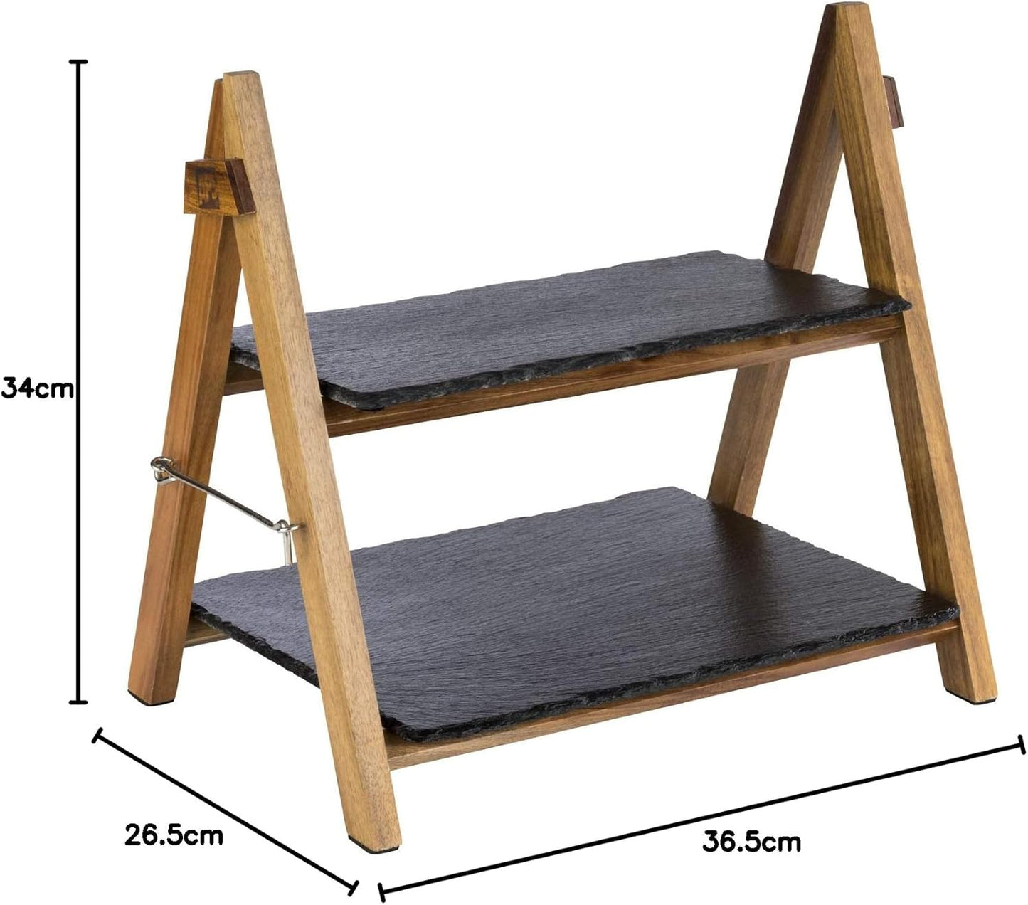 2-stufiges Serviergestell, 36.5 x 26.5 x 34 cm
