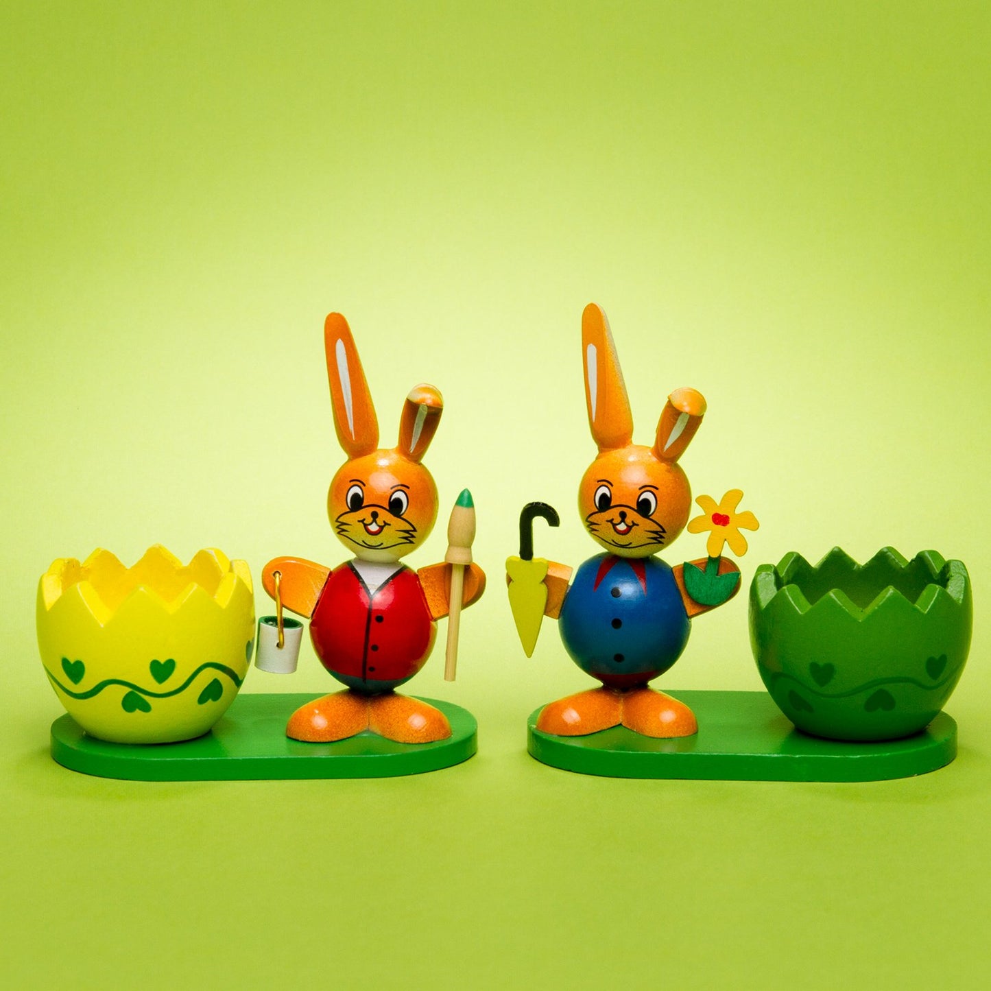 Osterdeko Eierbecher-Set OD08, 2 Stück, A2 2er Set Rot | Blau