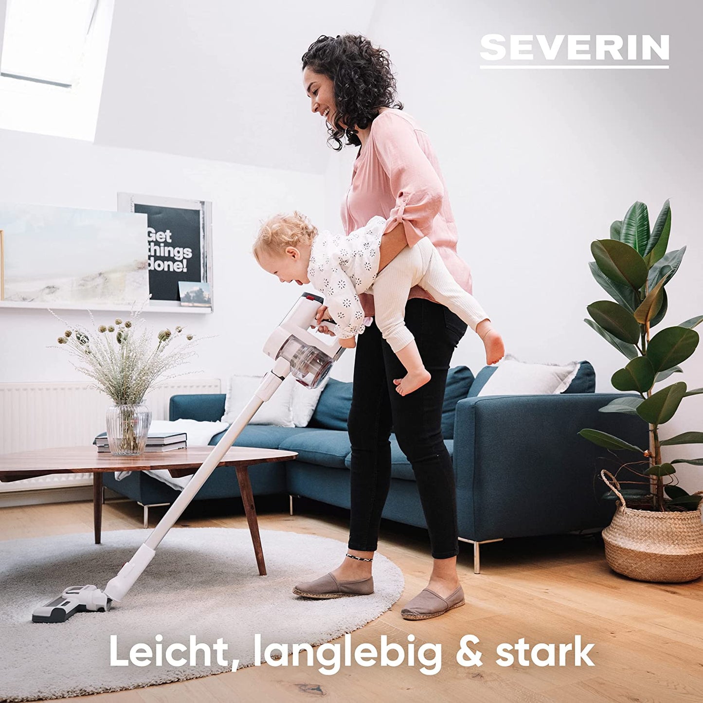 HV 7166, Stielstaubsauger, Weiss