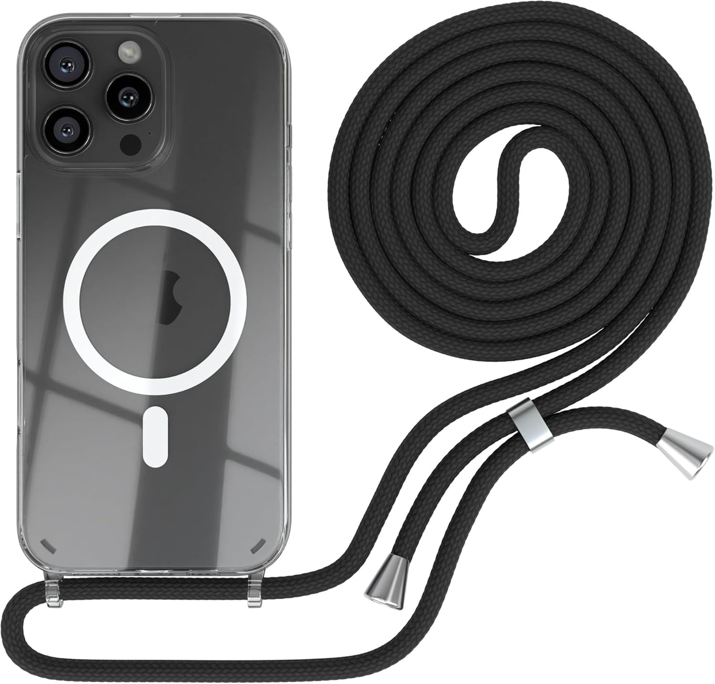 Handykette für iPhone 16 Pro Max, Schwarz iPhone 16 Pro Max
