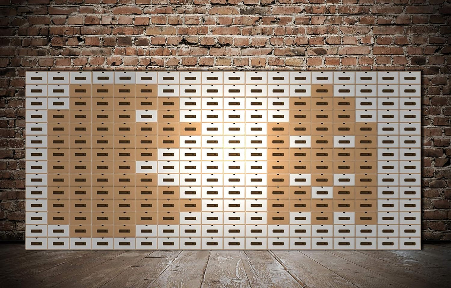 Schuhaufbewahrung Box-Set mit Sichtfenster (20 Stück), 20er Set Weiss