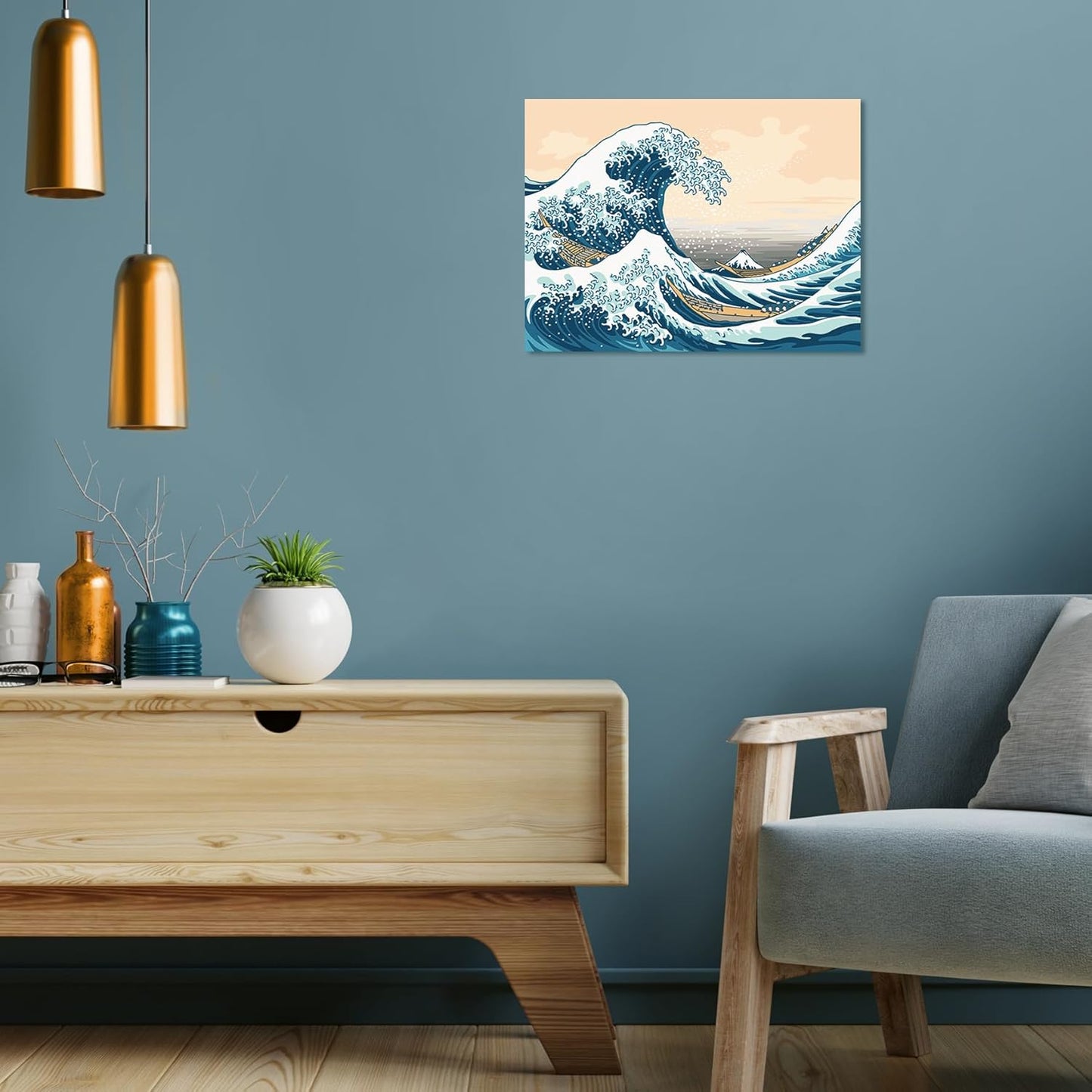 Malen nach Zahlen The Great Wave (Hokusai)