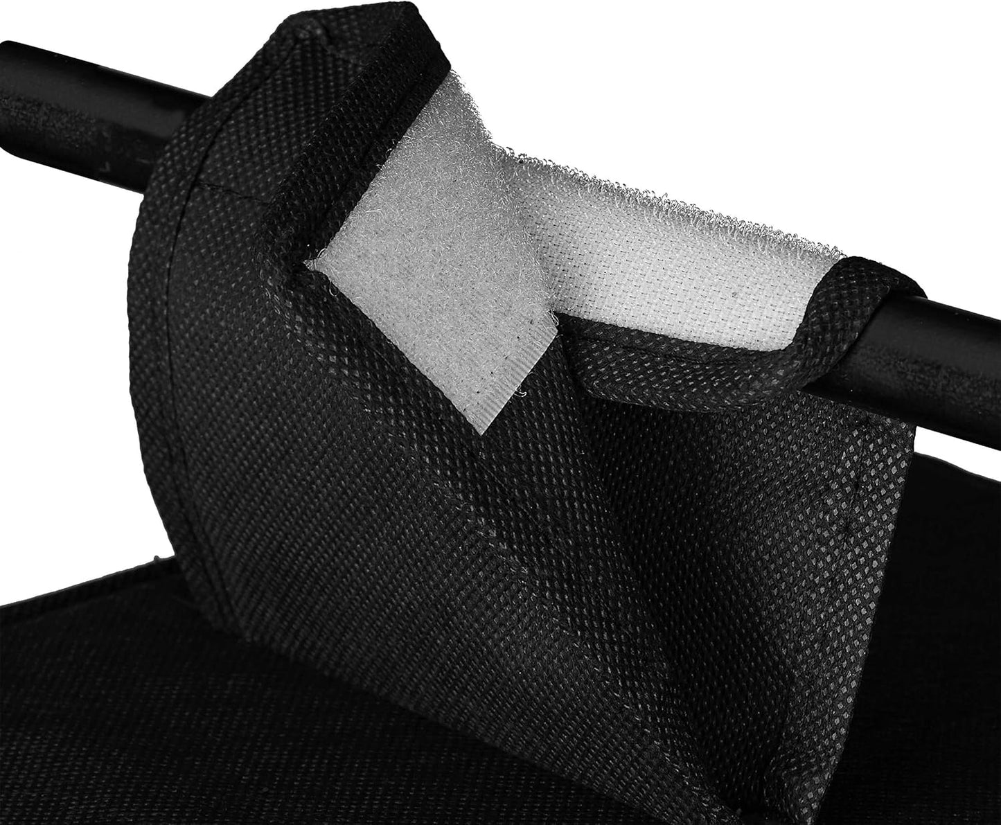 Hängeregal mit 6 Fächern und 2 Schubladen, Schwarz