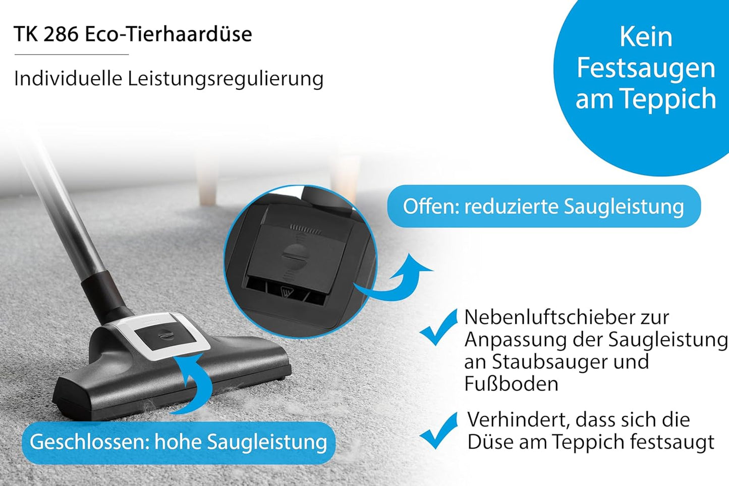 TK 286 Eco-Tierhaar Turbobürste