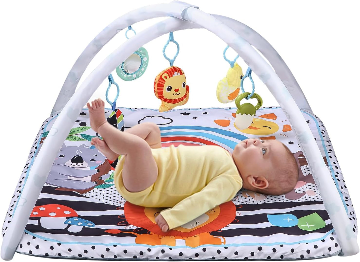 Baby-Spielmatte mit Bogen für kognitive Entwicklung