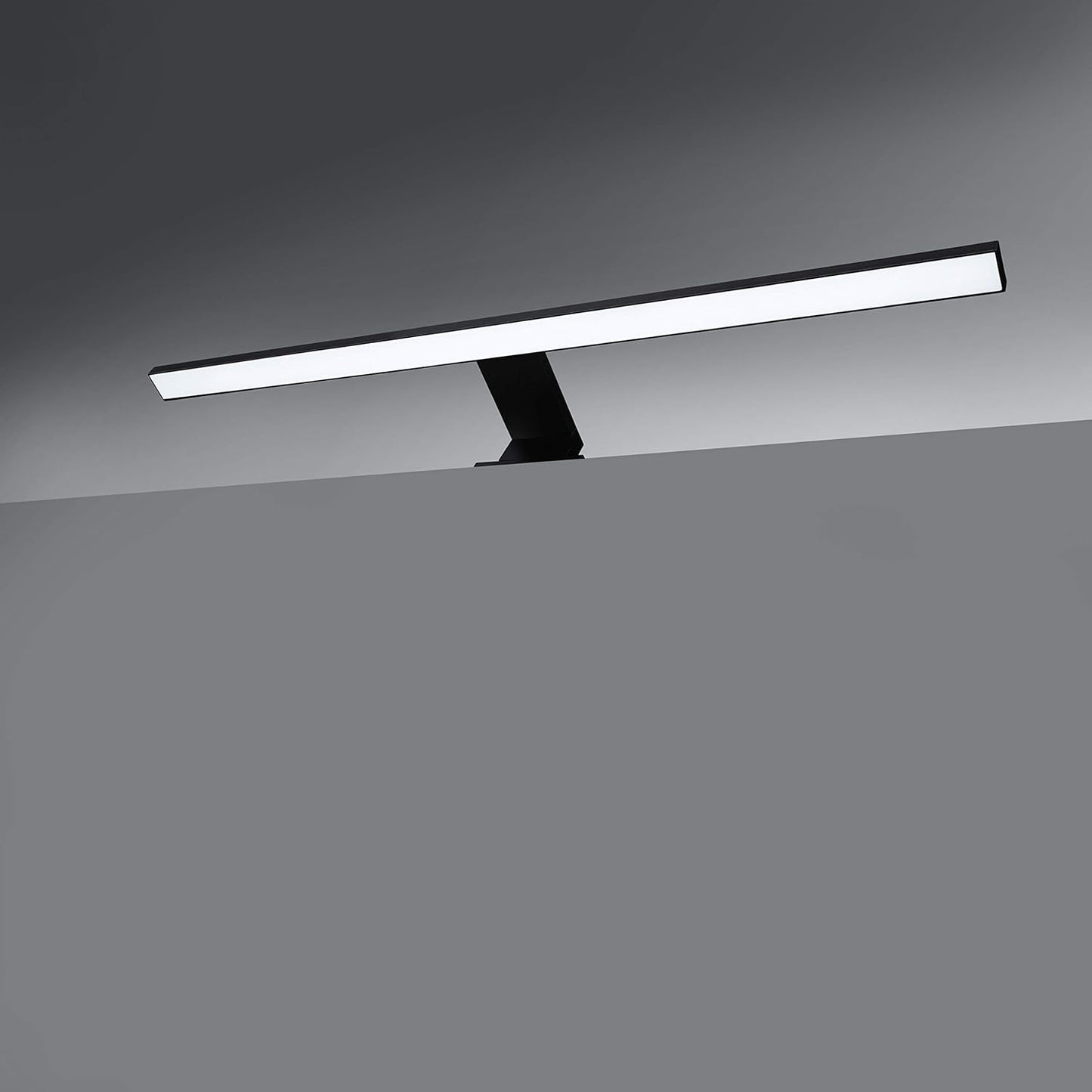 Spiegelleuchte, Schwarz - 60 cm