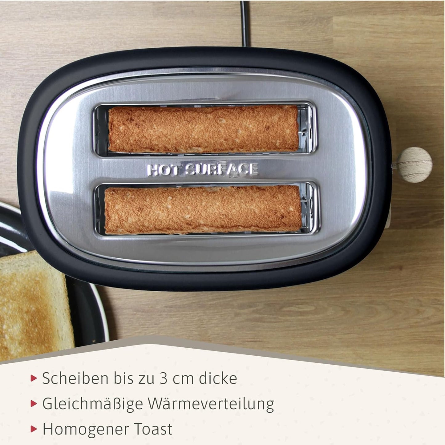 Frühstücksset: Toaster & Wasserkocher, Schwarz