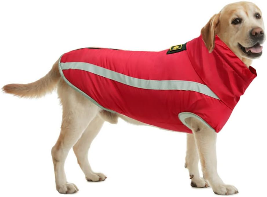 Wasserdichter Hundewintermantel, Rot 3XL