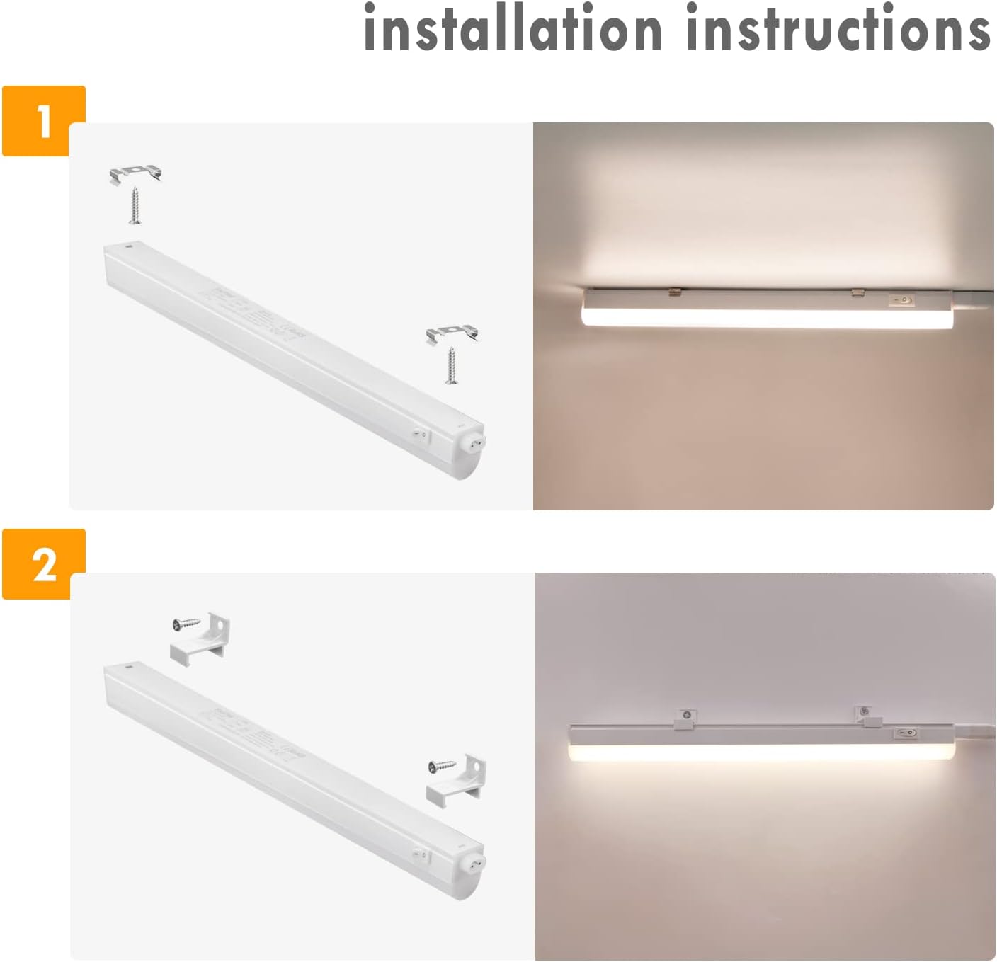 3er-Set LED-Unterbauleuchten, 573MM 3er Lampen