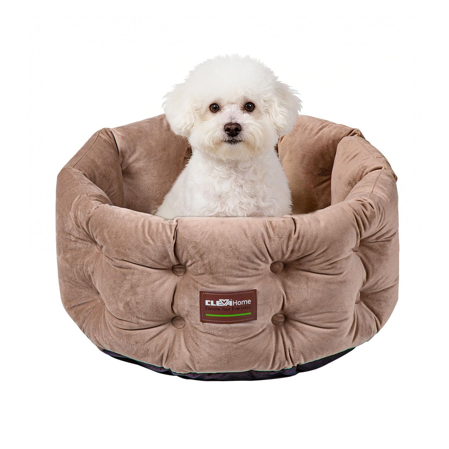 Rutschfestes Haustierbett, Warmes Beige