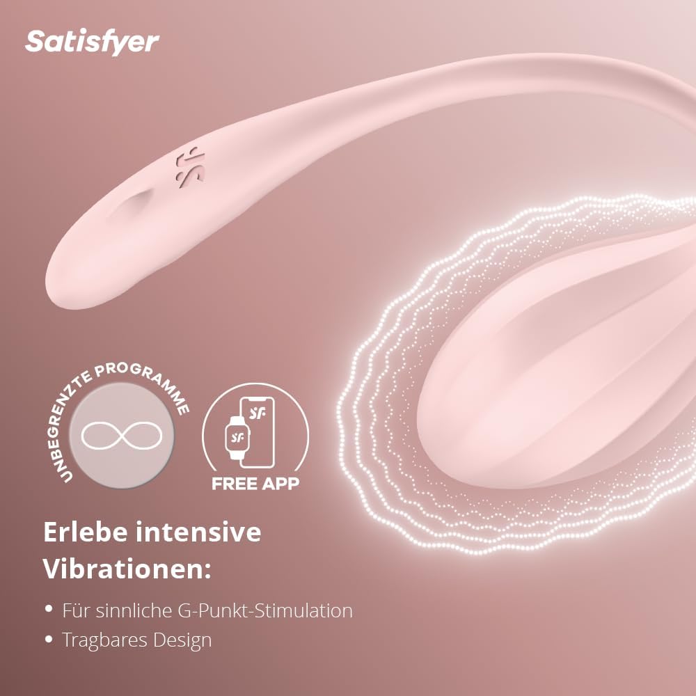 Ribbed Petal G-Punkt-Vibrator mit App-Steuerung, Rosa