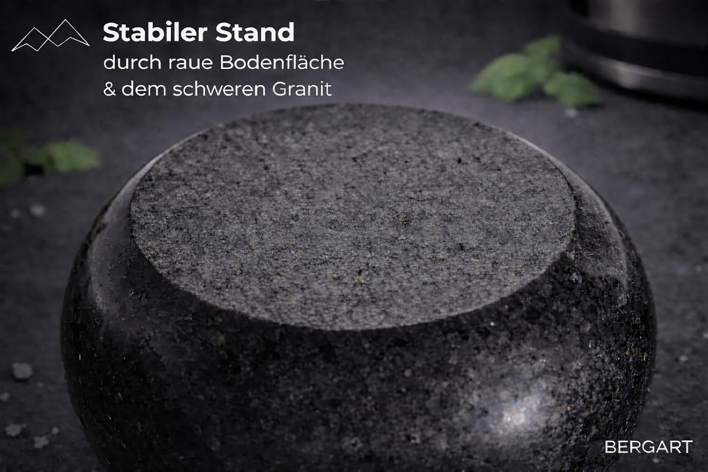 Granit-Mörser mit Stössel