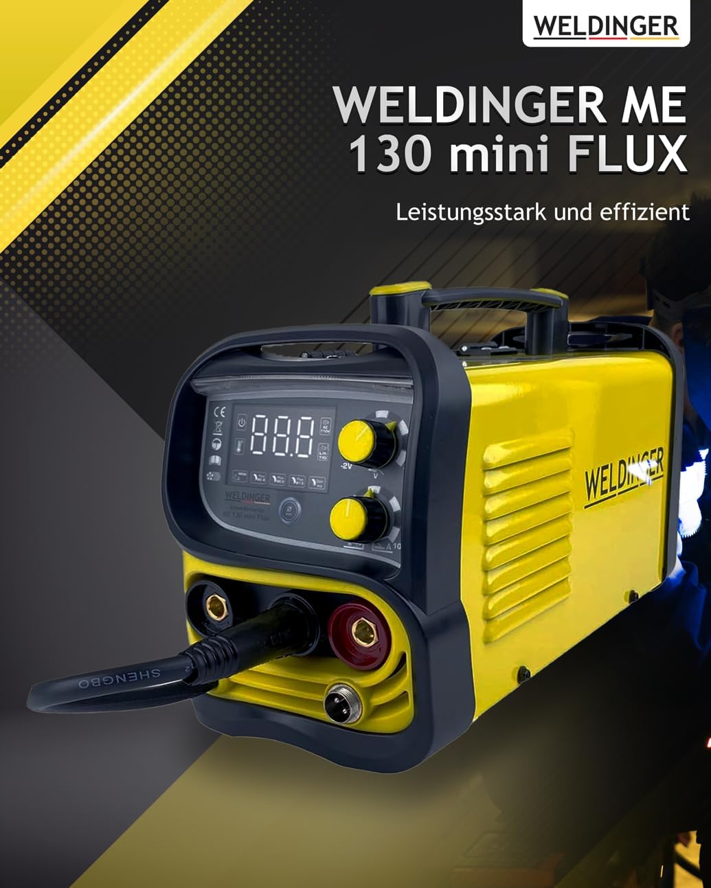 Fülldrahtschweissgerät ME 130 mini Flux Set + Zubehör, mini FLUX
