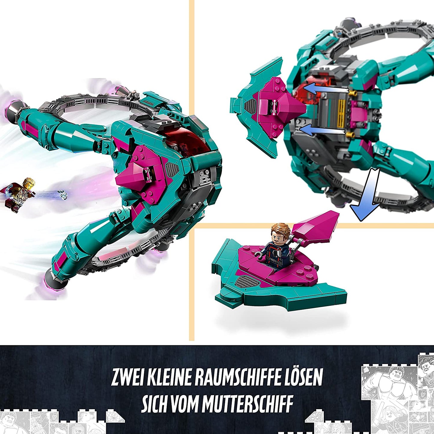 76255 Marvel Das neue Schiff der Guardians, Konstruktionsspielzeug, Single