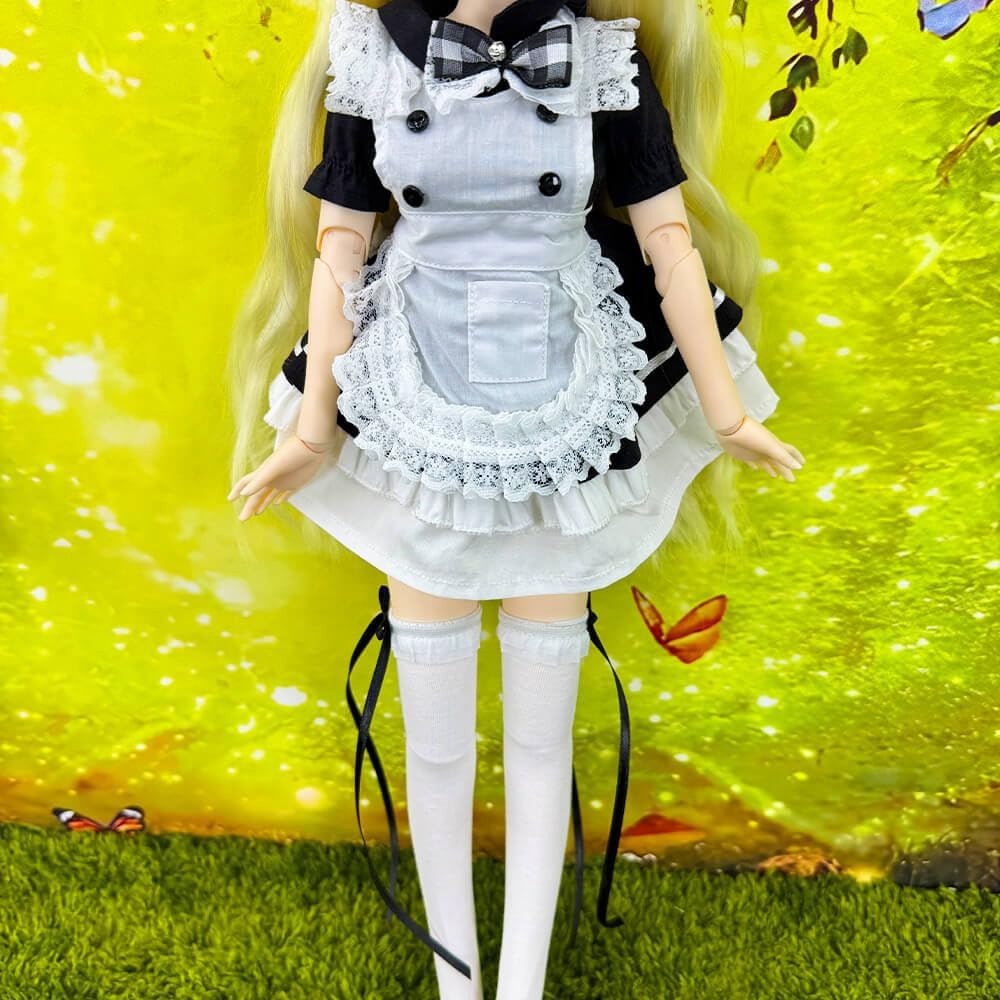 Puppen-Kleidung Dienstmädchen, 1/4BJD