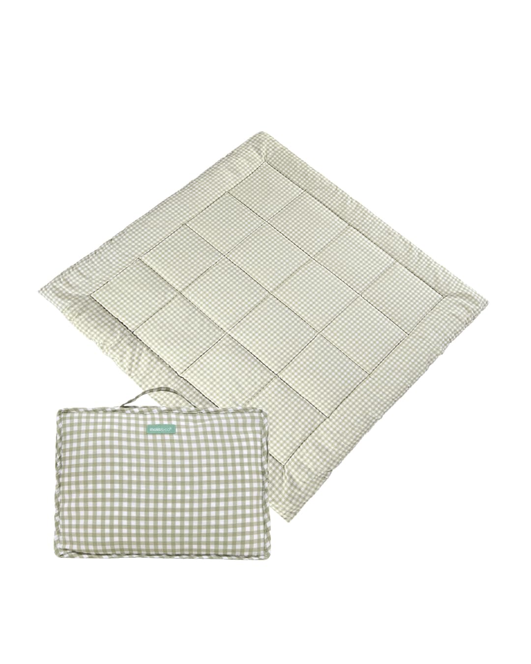 Multifunktionale Krabbel- und Spieldecke, Mint Tea 120x120