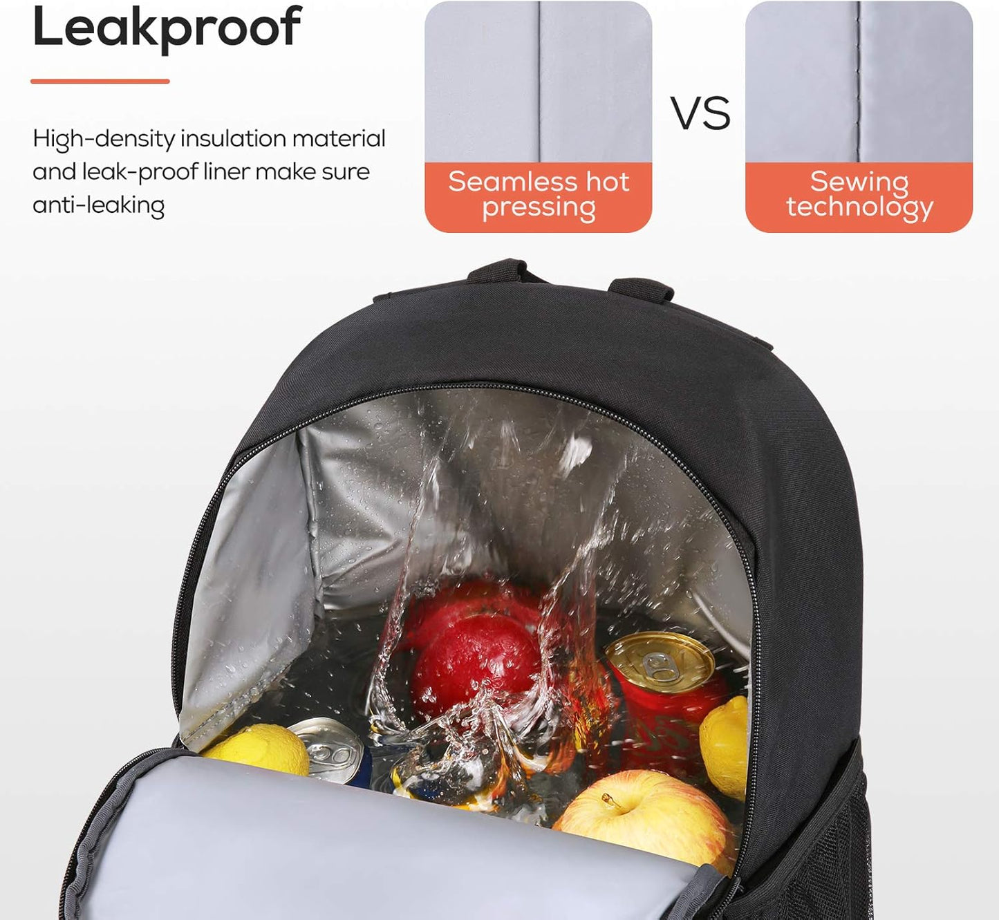 Kühlrucksack, Schwarz