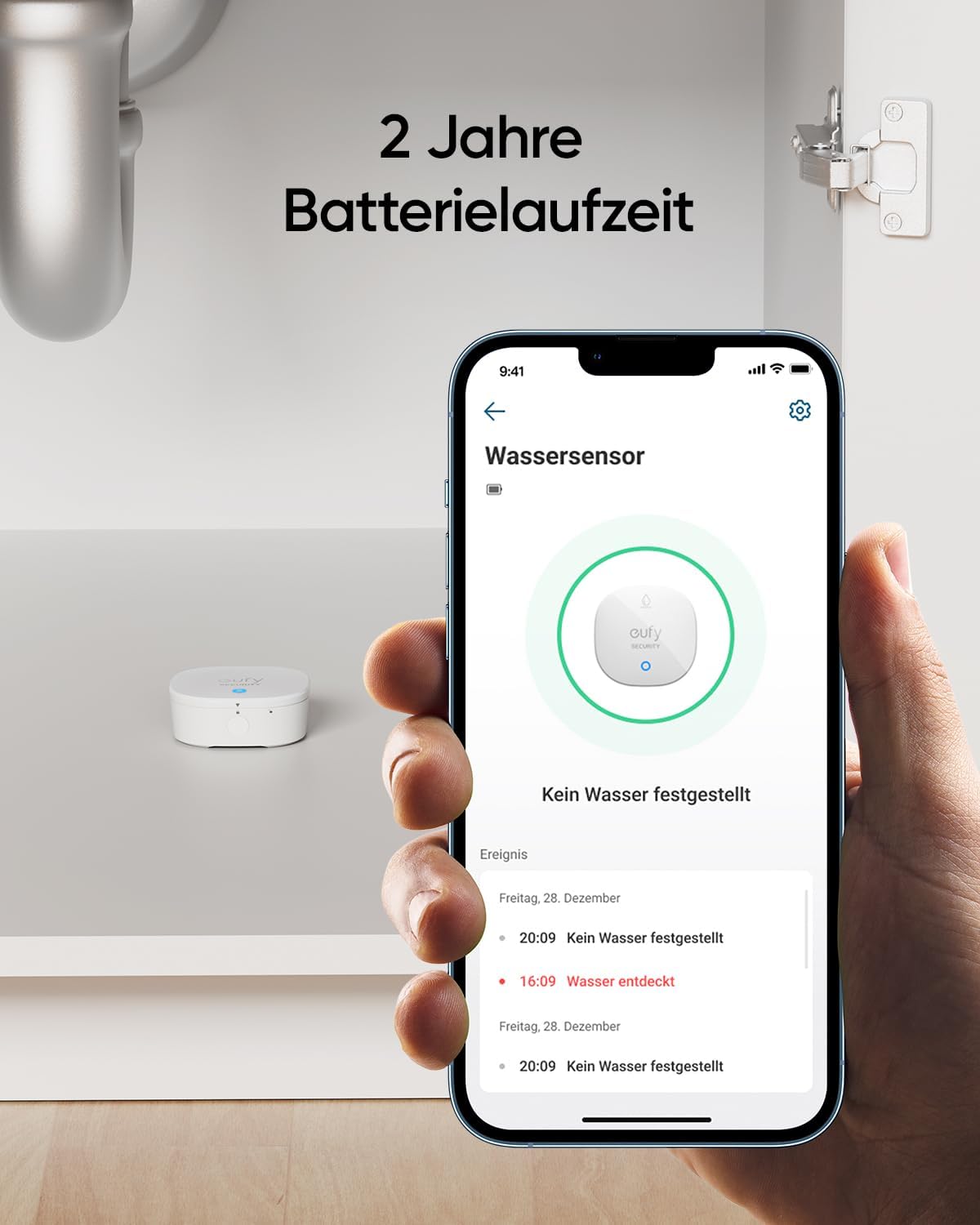 Wasser- & Frostmelder mit Fernalarmierung für HomeBase S380/S280