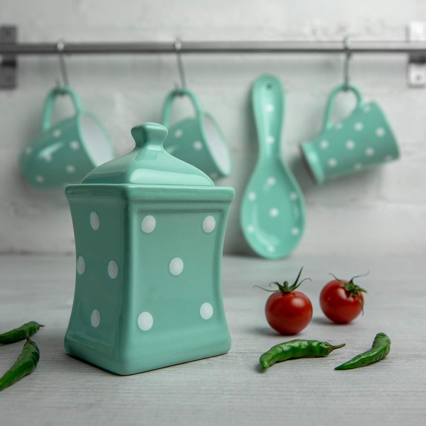 Polka Dots Keksdose mit Deckel, 150 ml