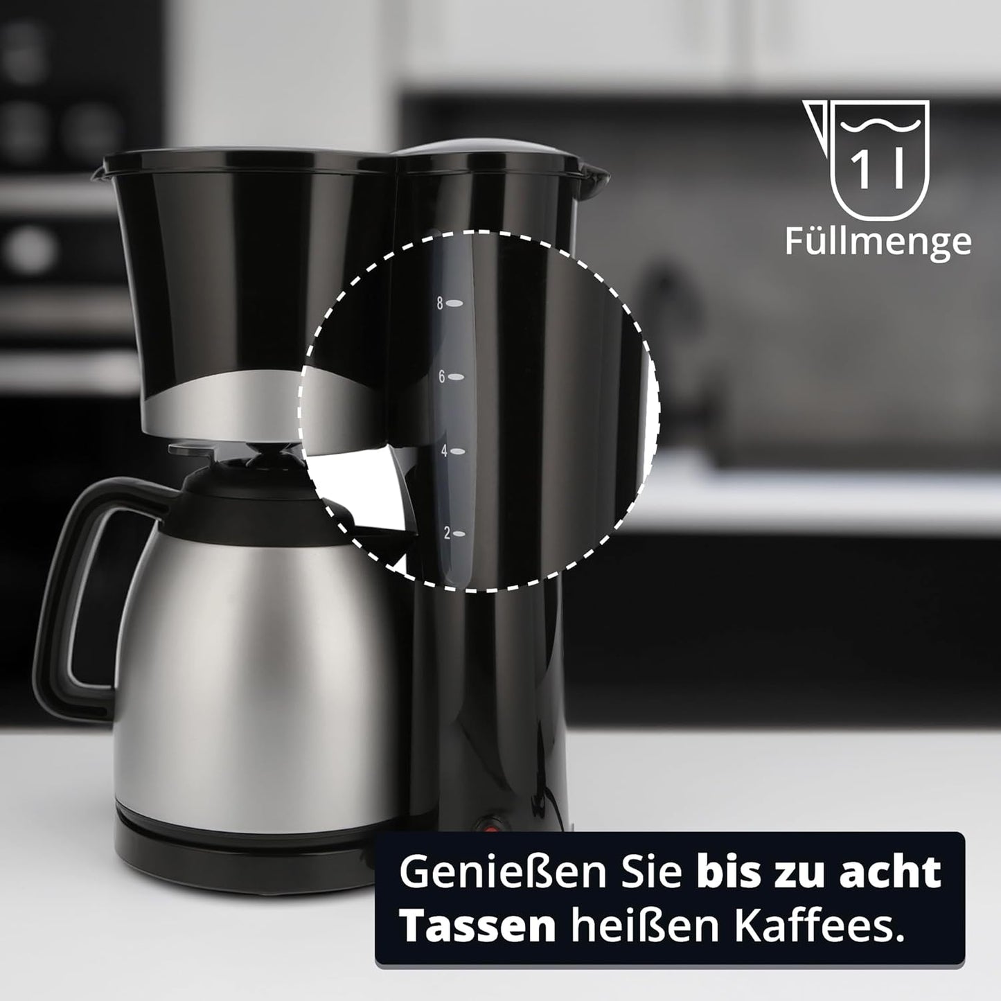 TKA-101SS Kaffeemaschine mit Thermoskanne