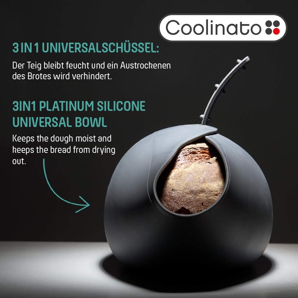 3-in-1 Brotbackform, Grau