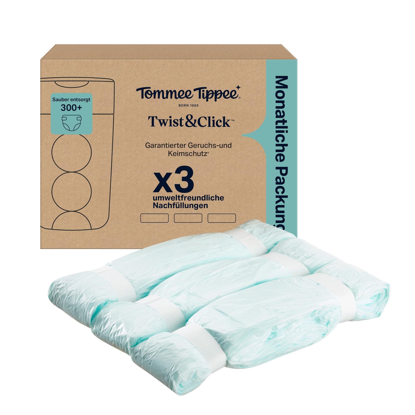 3er-Set Twist & Click Windeleimer-Nachfüllpack, Pack of 3