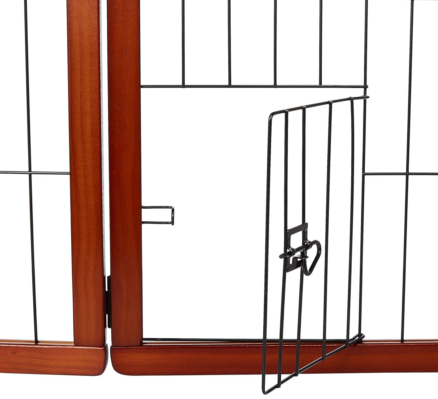 Freistehendes Haustiergitter mit kleiner Haustiertür, 22"-62"W x 28"H