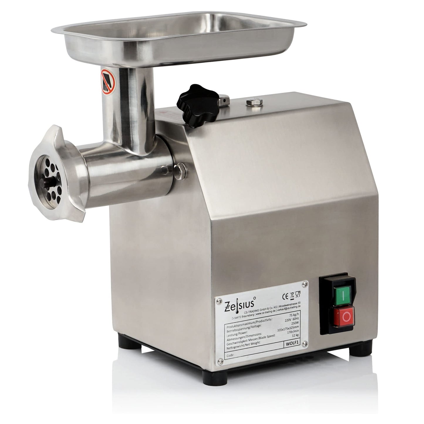 Fleischwolf, 250W - 75kg/h