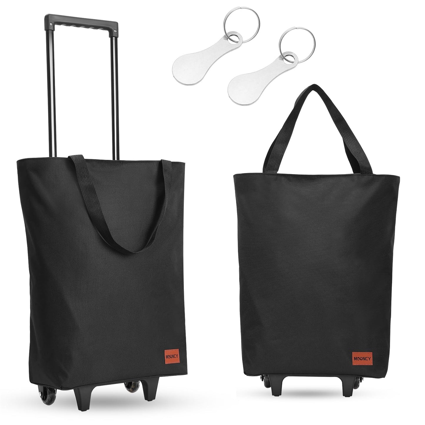 2in1 Einkaufstrolley, Schwarz
