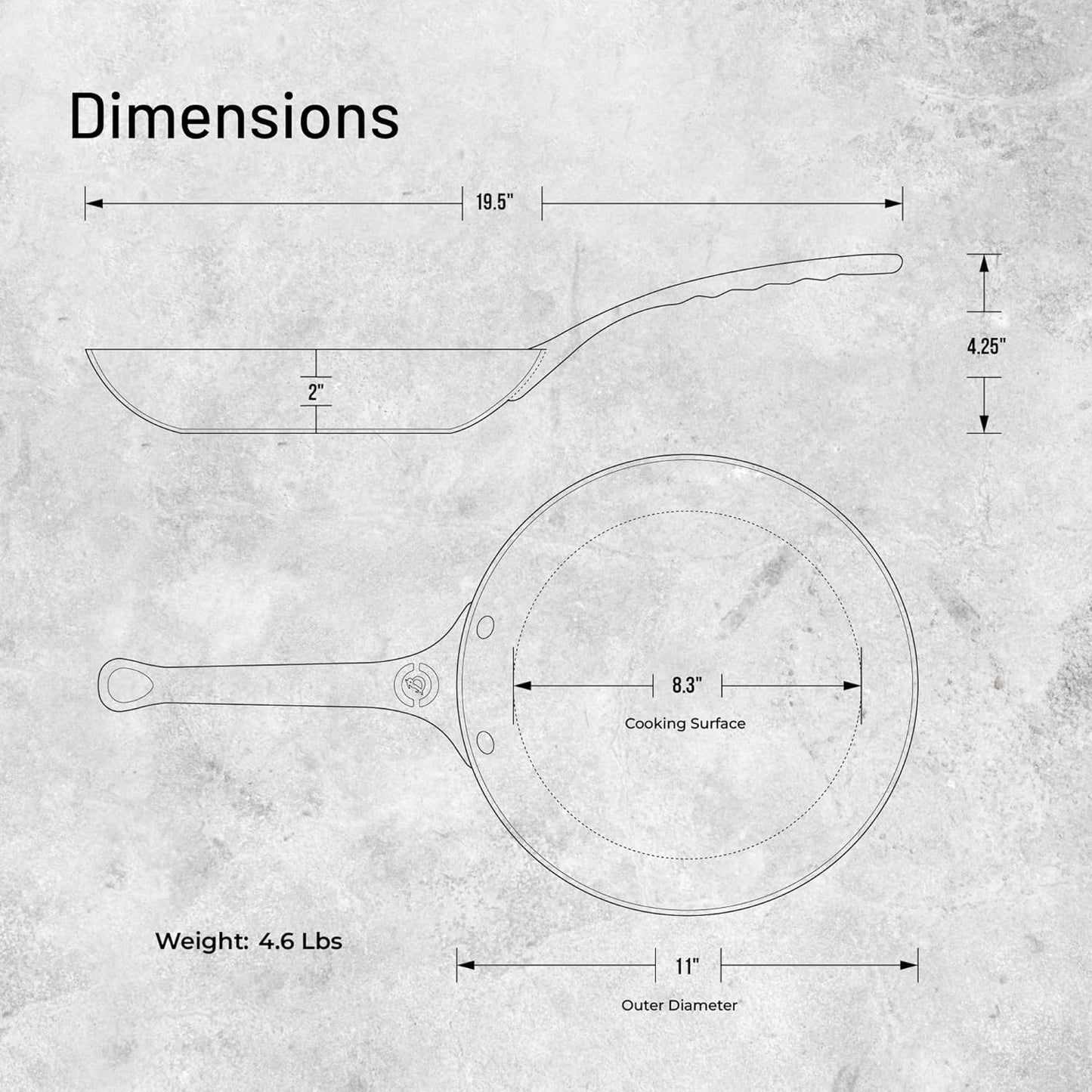 Bratpfanne Mineral B Element Pro, Durchmesser 28 cm