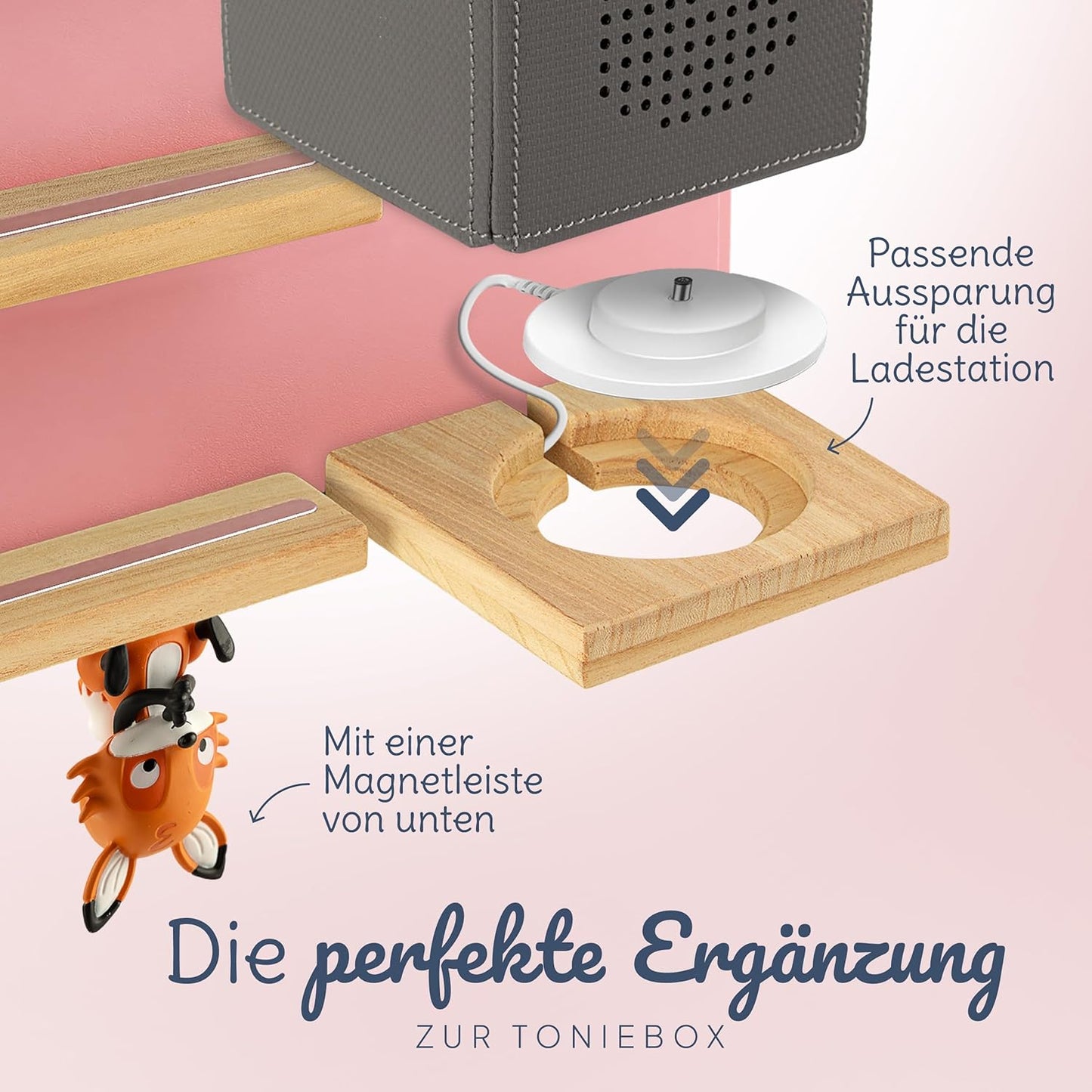 Toniebox-Regal, Display-Regal Rosa