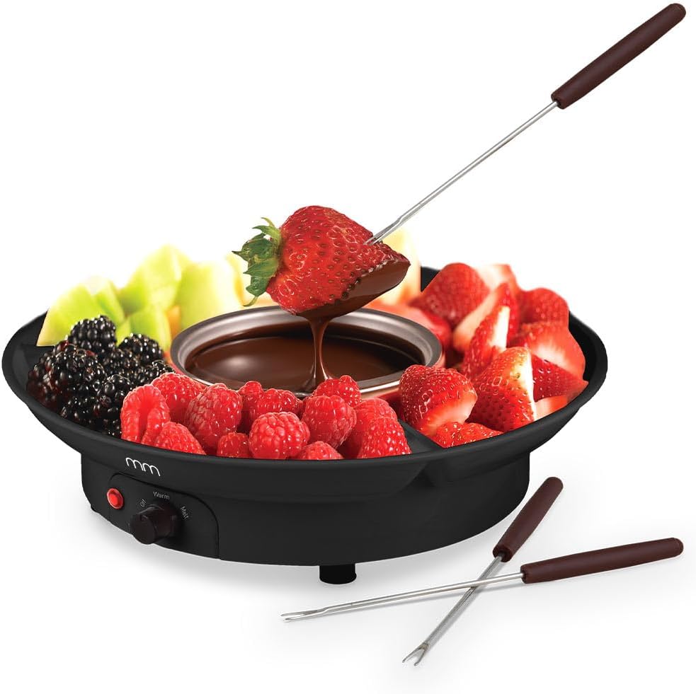 Elektrisches Fondue-Set für Käse & Schokolade