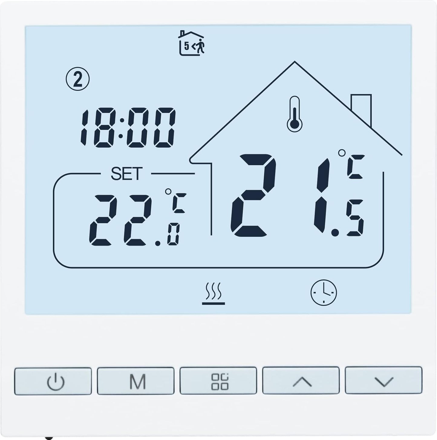 Raumthermostat - TOL47-WP, Wasserheizung Thermostat, 1Stk_No-WIFI