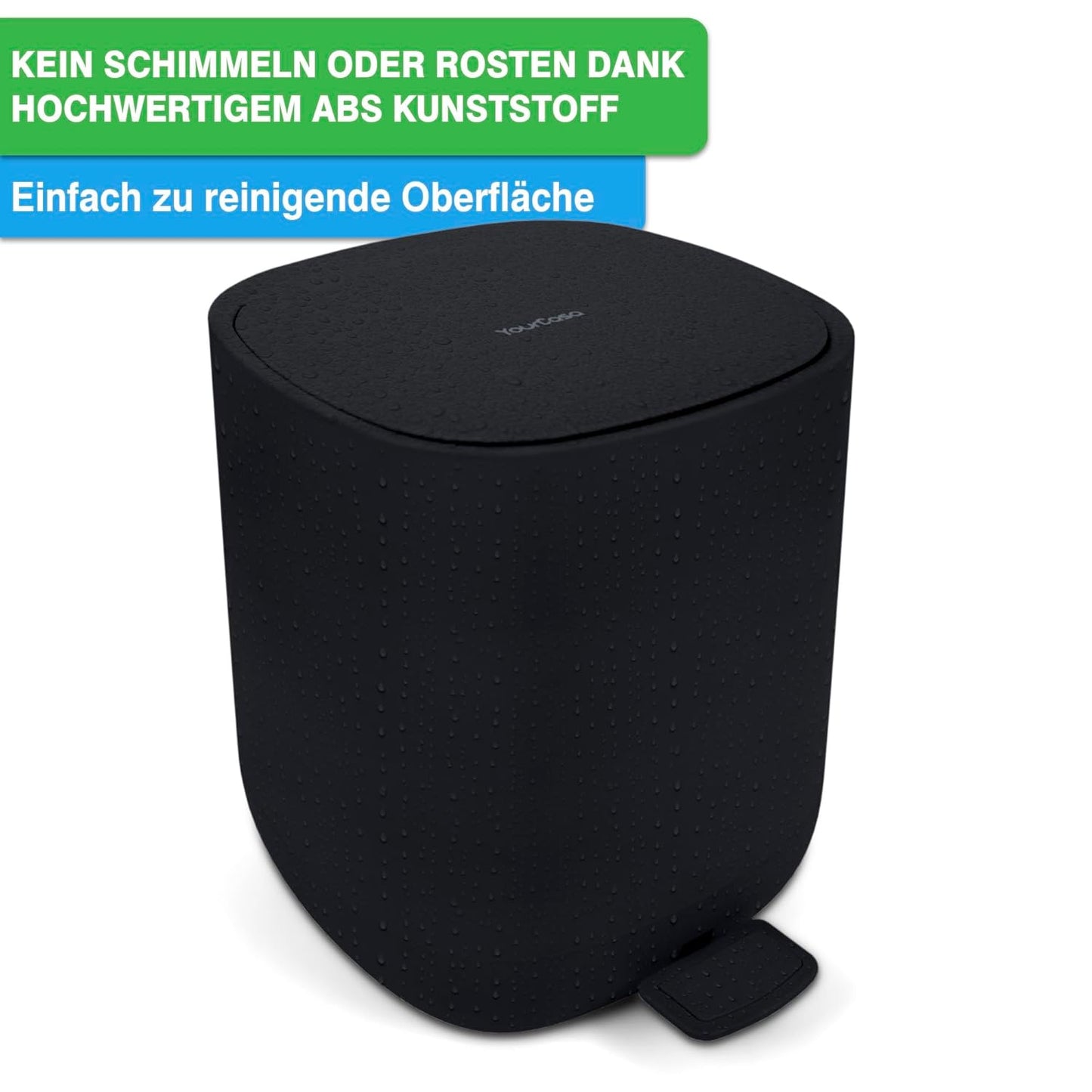 Badezimmer Mülleimer, Schwarz