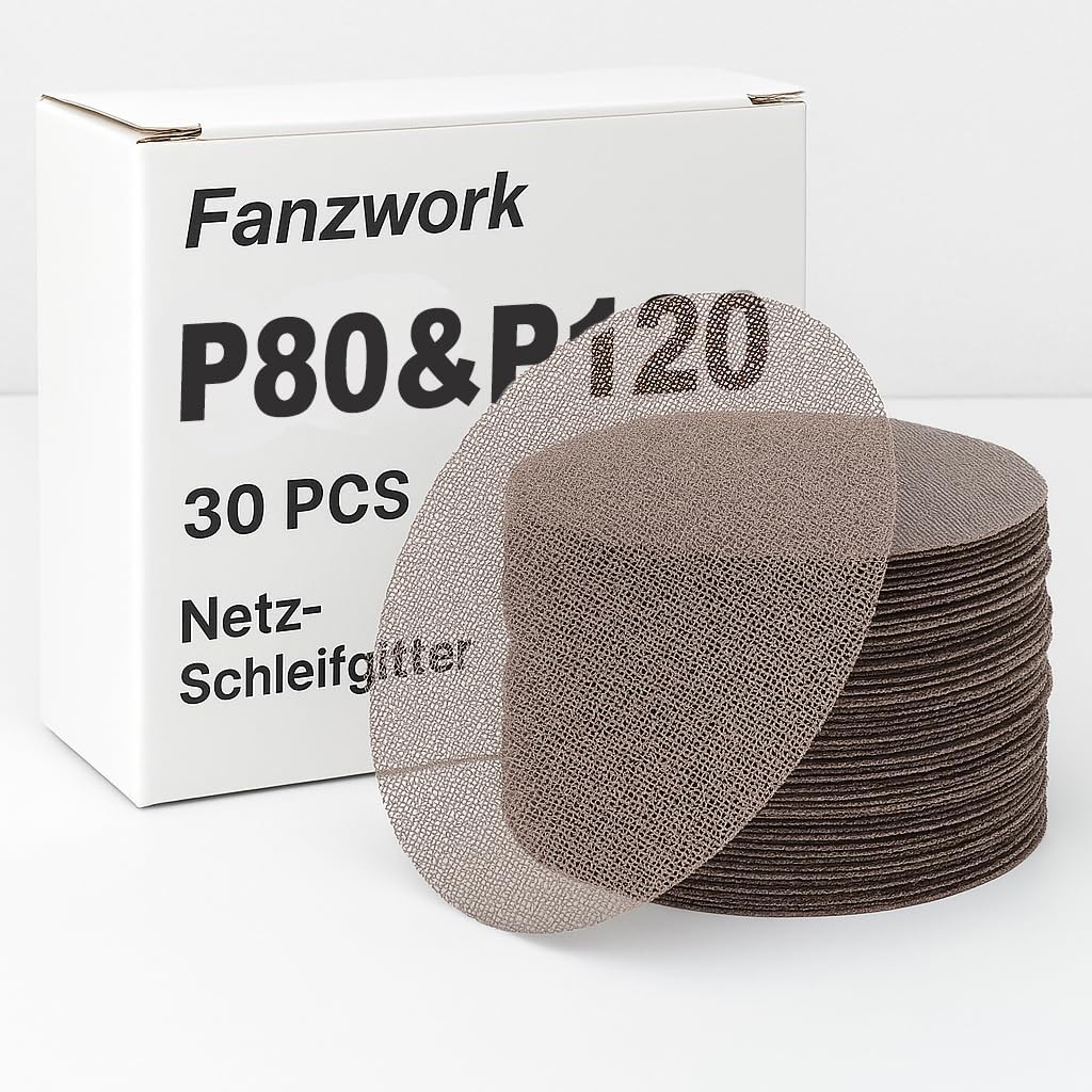 Netz-Schleifgitter Set für Exzenterschleifer, Mix P80/120