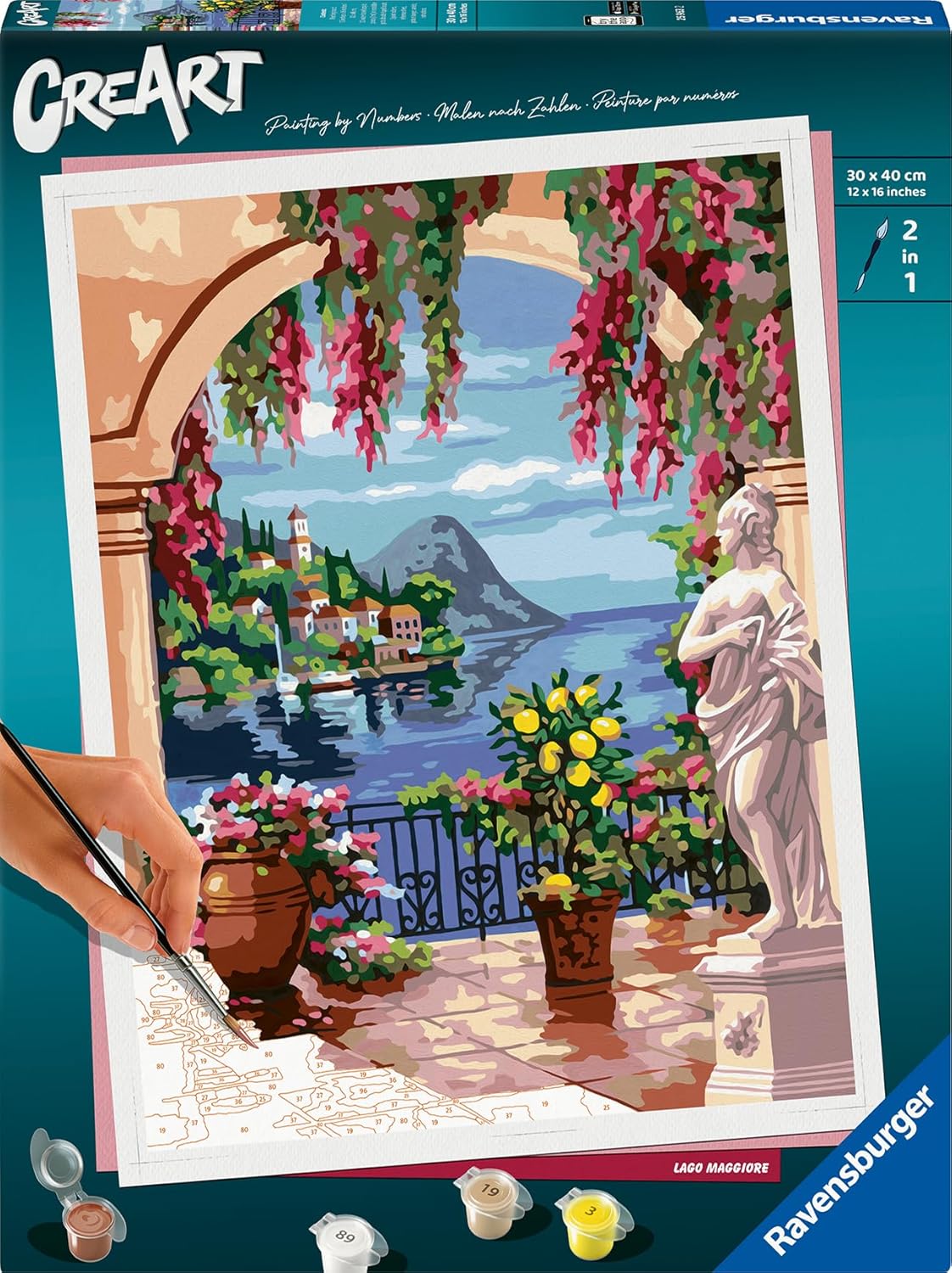 CreArt - Malen nach Zahlen 25963 - Lago Maggiore - ab 14 Jahren