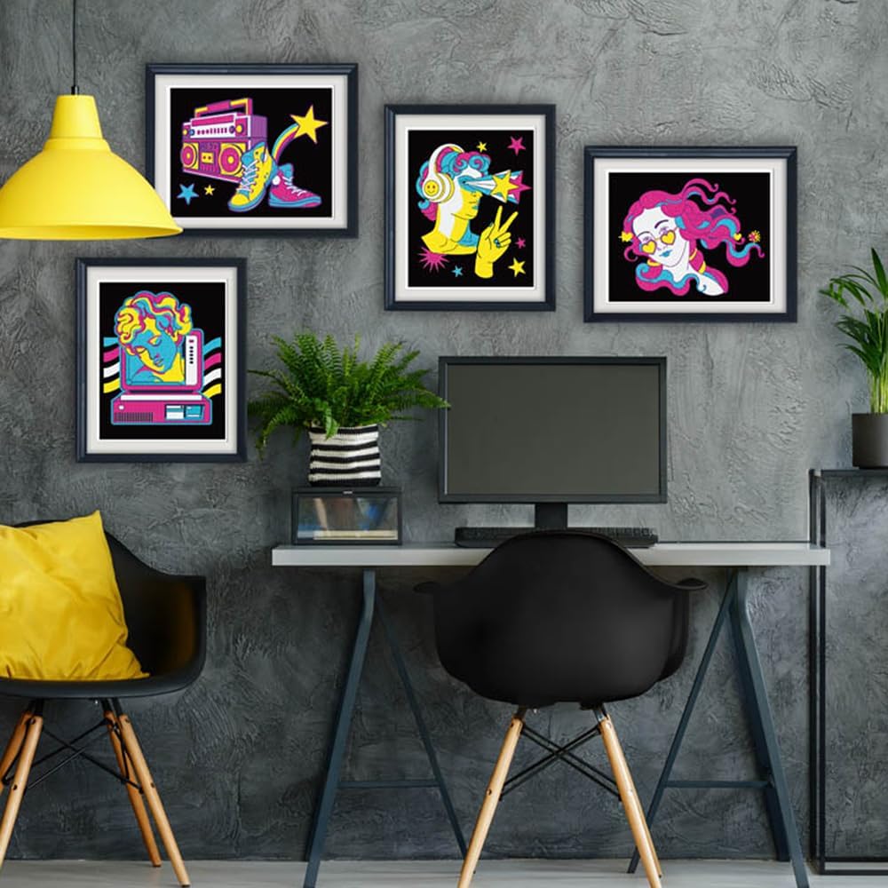 Diamond Painting Neon Retro Klassiker